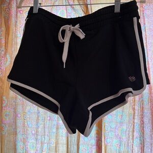 Forever 21 Black Athletic Shorts with White Accents